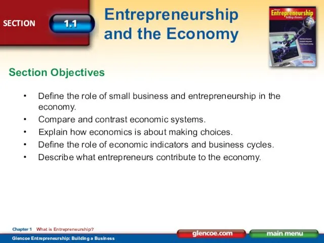 Define the role of small business and entrepreneurship in the
