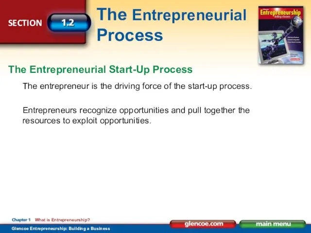 The entrepreneur is the driving force of the start-up process.