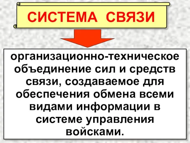 организационно-техническое объединение сил и средств связи, создаваемое для обеспечения обмена