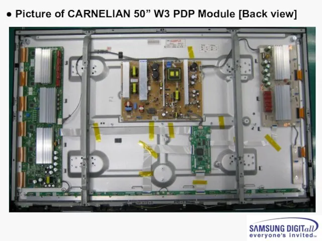 ● Picture of CARNELIAN 50” W3 PDP Module [Back view]