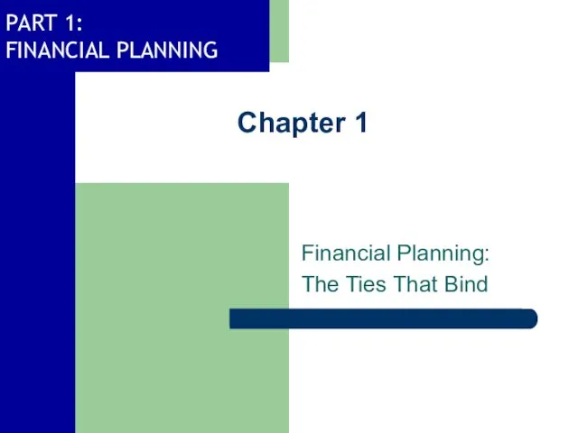 Financial planning: the ties that bind