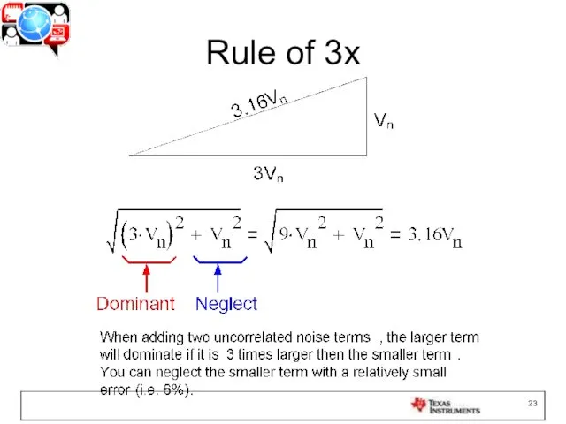 Rule of 3x