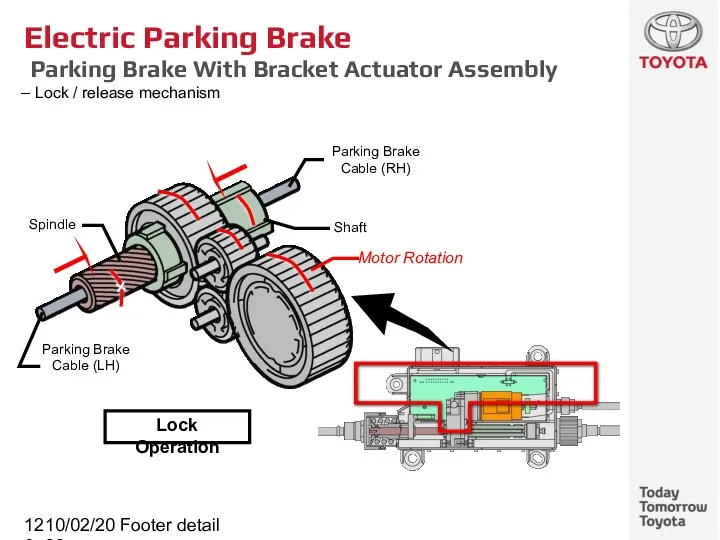 10/02/2022 Footer detail Electric Parking Brake Parking Brake With Bracket