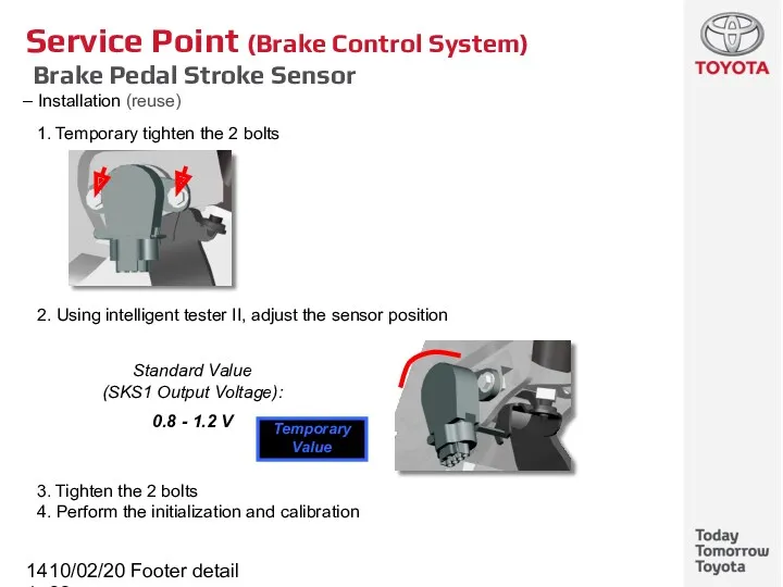10/02/2022 Footer detail Service Point (Brake Control System) Brake Pedal