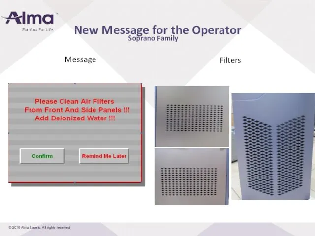 Soprano Family New Message for the Operator Message Filters