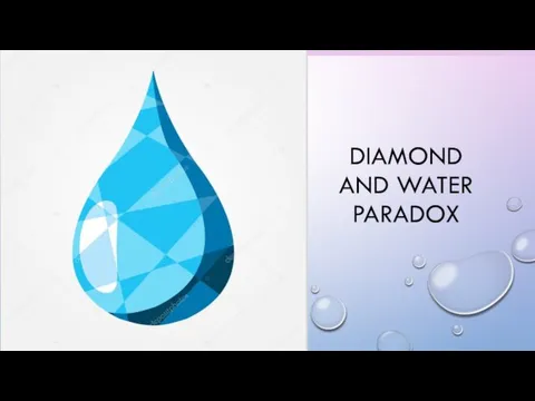 Diamond and water paradox