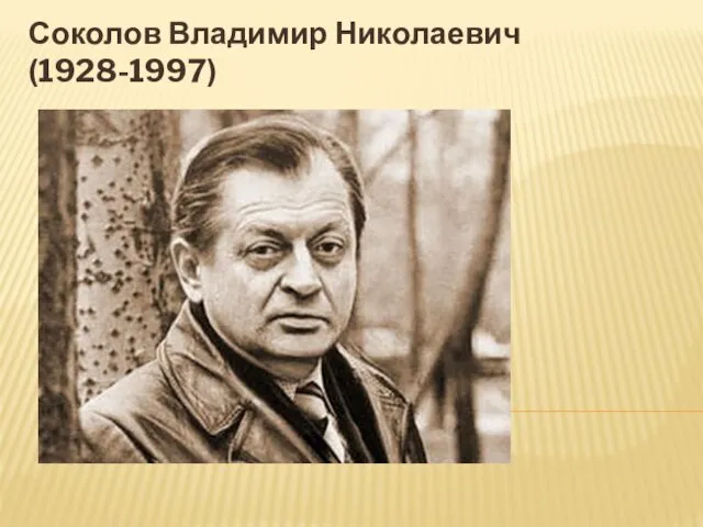 Соколов Владимир Николаевич (1928-1997)