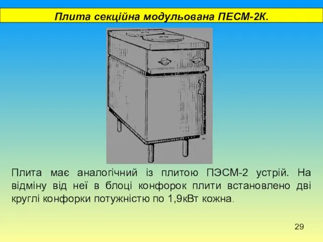 Плита секційна модульована ПЕСМ-2К. Плита має аналогічний із плитою ПЭСМ-2