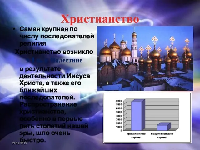 Христианство Самая крупная по числу последователей религия Христианство возникло в