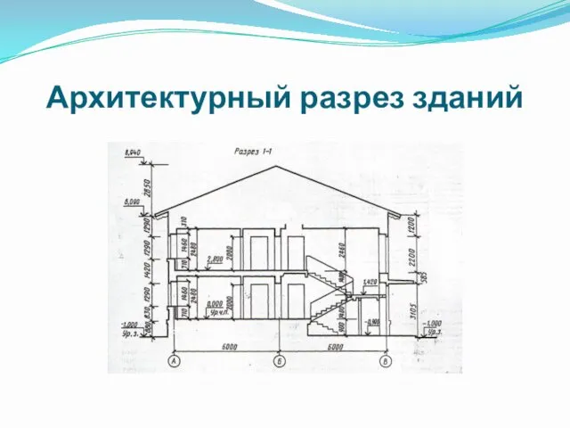 Архитектурный разрез зданий