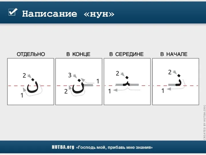 Написание «нун»