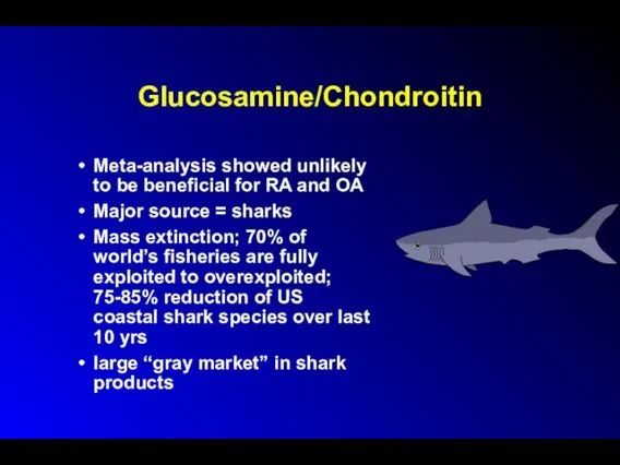 Glucosamine/Chondroitin Meta-analysis showed unlikely to be beneficial for RA and