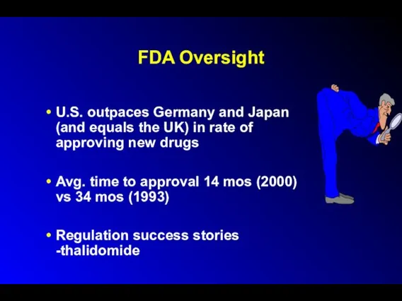FDA Oversight U.S. outpaces Germany and Japan (and equals the