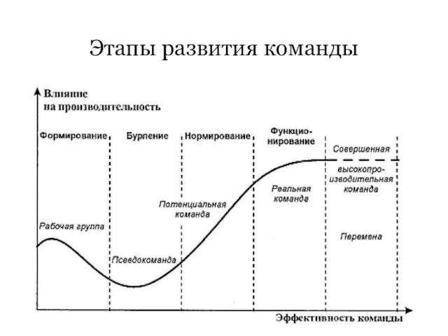 Этапы развития команды