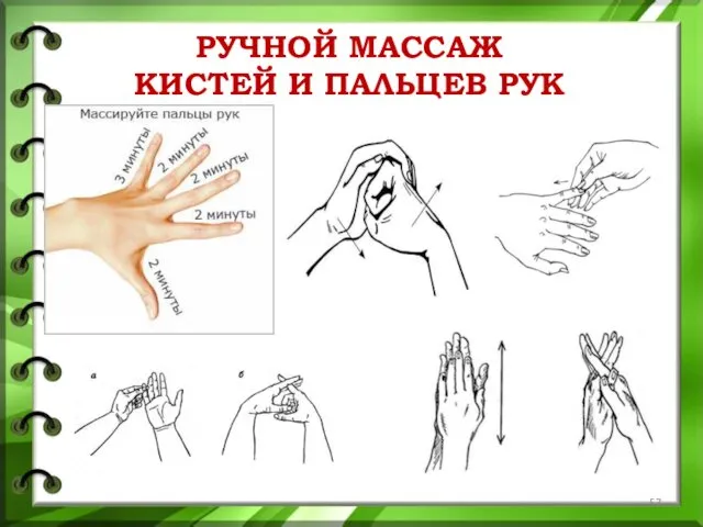 РУЧНОЙ МАССАЖ КИСТЕЙ И ПАЛЬЦЕВ РУК