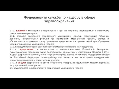 5.2.1. проводит мониторинг ассортимента и цен на жизненно необходимые и важнейшие лекарственные препараты