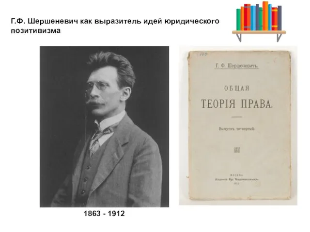 Г.Ф. Шершеневич как выразитель идей юридического позитивизма 1863 - 1912