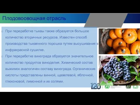 При переработке тыквы также образуется большое количество вторичных ресурсов. Известен способ производства тыквенного