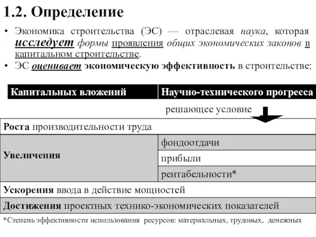 Экономика строительства (ЭС) — отраслевая наука, которая исследует формы проявления