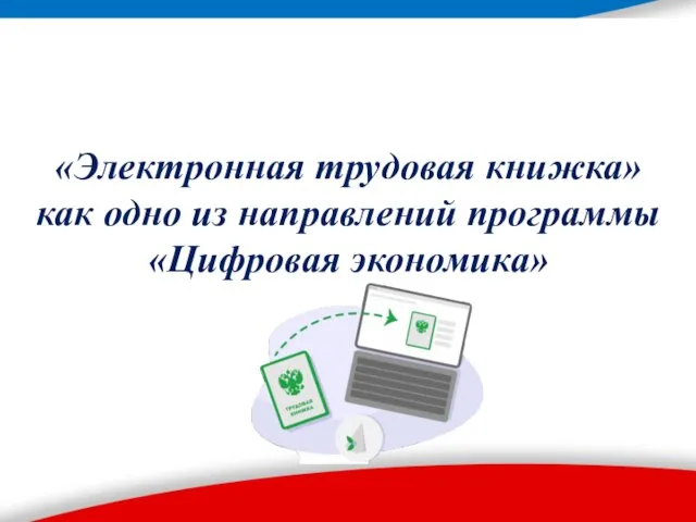 «Электронная трудовая книжка» как одно из направлений программы «Цифровая экономика»