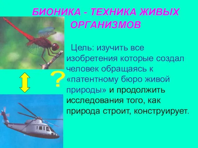 Цель: изучить все изобретения которые создал человек обращаясь к «патентному