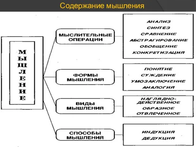 Содержание мышления