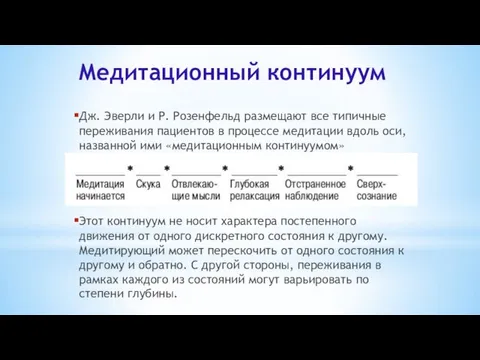 Дж. Эверли и Р. Розенфельд размещают все типичные переживания пациентов