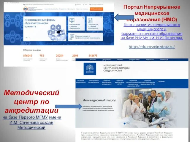 Портал Непрерывное медицинское образование (НМО) Центр развития непрерывного медицинского и