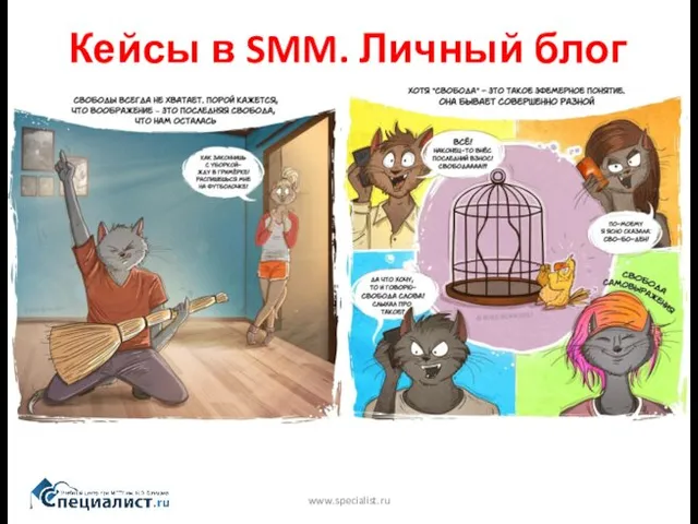 Кейсы в SMM. Личный блог www.specialist.ru