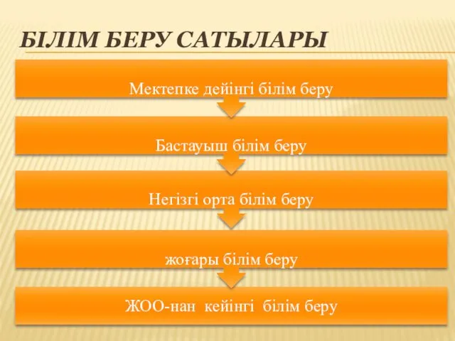 БІЛІМ БЕРУ САТЫЛАРЫ