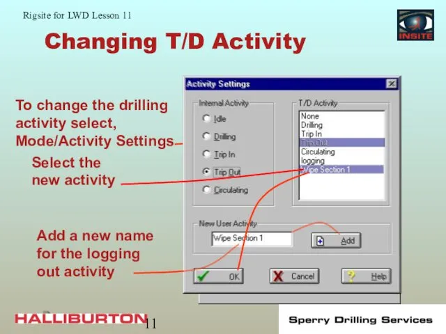 Changing T/D Activity
