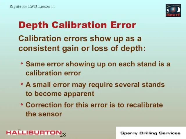 Depth Calibration Error Same error showing up on each stand is a calibration