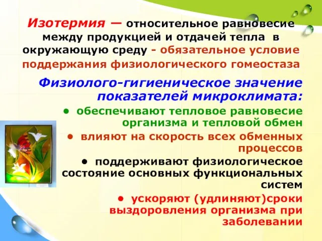 Изотермия — относительное равновесие между продукцией и отдачей тепла в