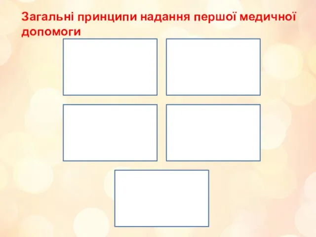 Загальні принципи надання першої медичної допомоги