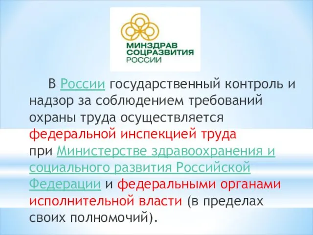 В России государственный контроль и надзор за соблюдением требований охраны