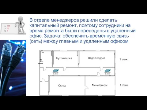 В отделе менеджеров решили сделать капитальный ремонт, поэтому сотрудники на