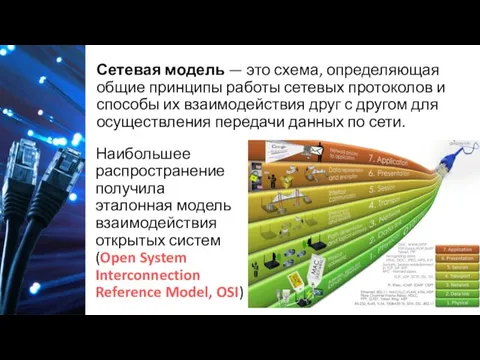 Сетевая модель — это схема, определяющая общие принципы работы сетевых