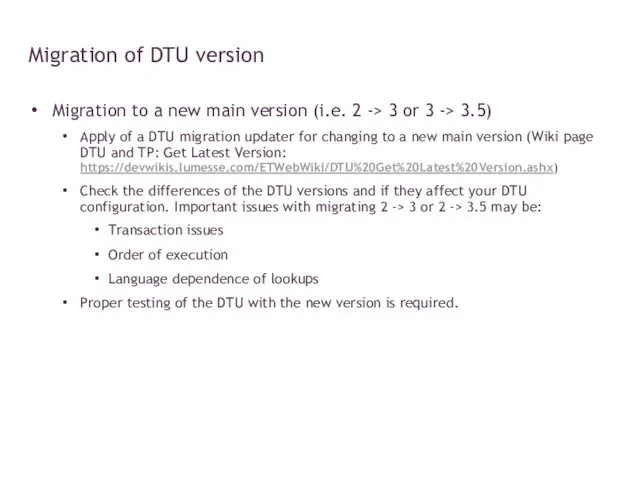 Migration to a new main version (i.e. 2 -> 3