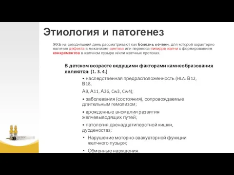 Этиология и патогенез ЖКБ на сегодняшний день рассматривают как болезнь