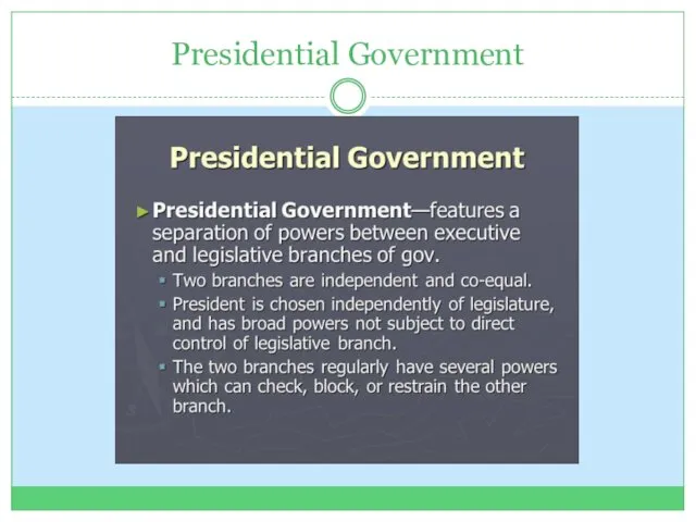 Presidential Government