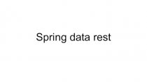 Spring data rest