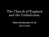 The Church of England and the Catholicism