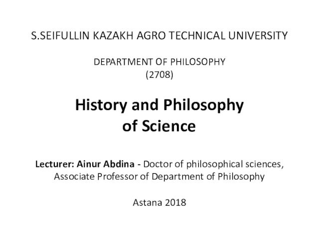 The structure and level of scientific knowledge. The methodology of science