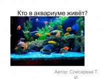 Кто в аквариуме живёт