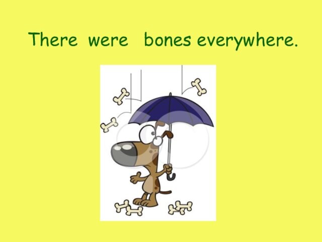 There bones everywhere. were