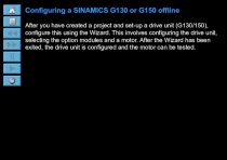 Configuring a SINAMICS G130 or G150 offline