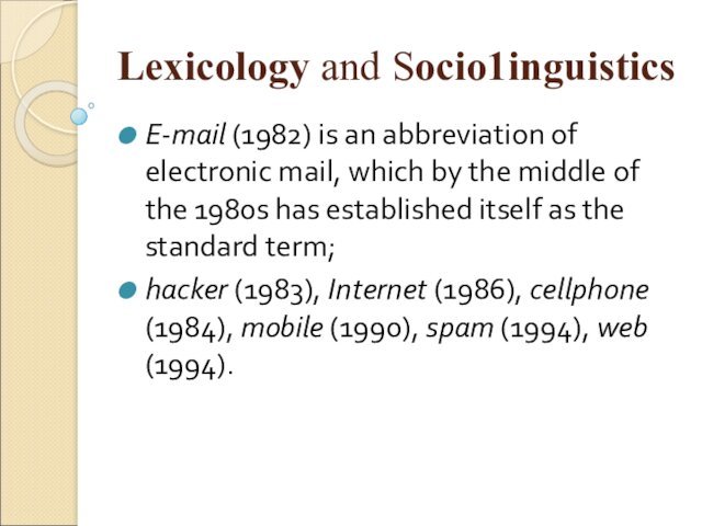 the middle of the 1980s has established itself as the standard term; hacker (1983), Internet