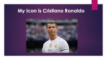 Мy icon is Cristiano Ronaldo