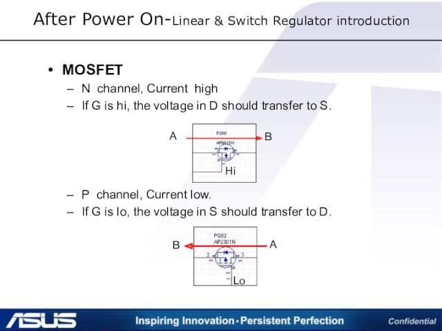 highIf G is hi, the voltage in D should transfer to S.P channel, Current low.If