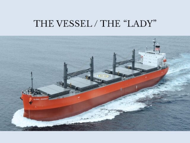 THE VESSEL / THE “LADY”